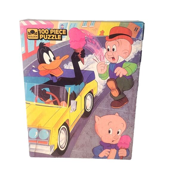 Other - Vintage Daffy Duck Elmer Fudd Porky Pig Puzzle 100 Pieces 1978 NEW-Unopened Box